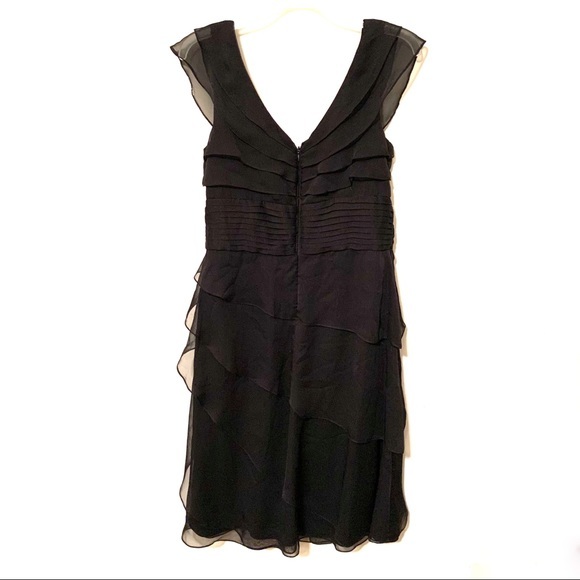 Adrianna Papell Occasions Layered Black Dr… - Picture 2 of 8